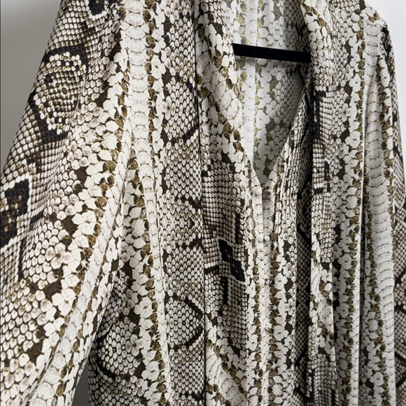 J. Crew Multi-Color Snake Print Blouse - Picture 5 of 16